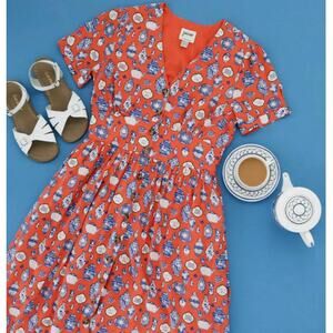 Umi Red and Blue Patterned Dress